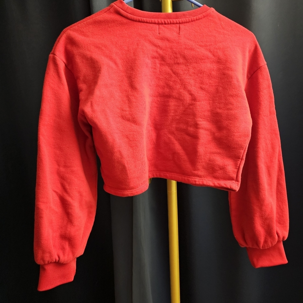 JUICY COUTURE Red Logo Crop top Sweatshirt β Size XS ππ₯ - Picture 7 of 10